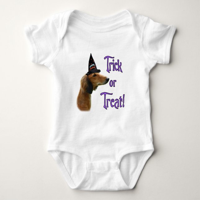 Saluki Trick Baby Bodysuit (Front)