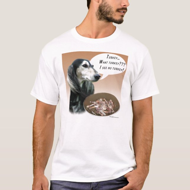 Saluki Turkey T-Shirt (Front)