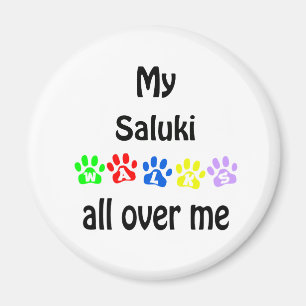 Saluki Walks Design Magnet