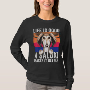 Salukis Makes Your Life Good Vintage T-Shirt