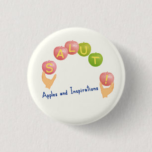 SALUT! 3 CM ROUND BADGE