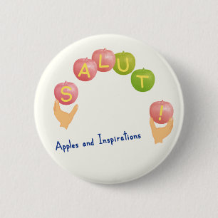 SALUT! 6 CM ROUND BADGE