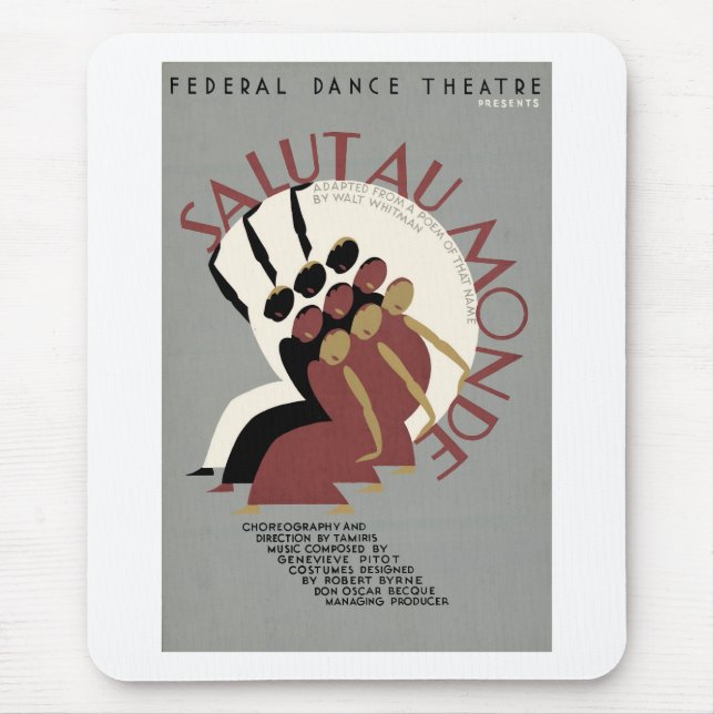 Salut Au Monde Mouse Mat (Front)