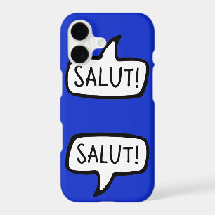 SALUT! French Language Greeting Speech Bubble