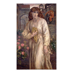 Salutation of Beatrice by Dante Gabriel Rossetti Photo Print