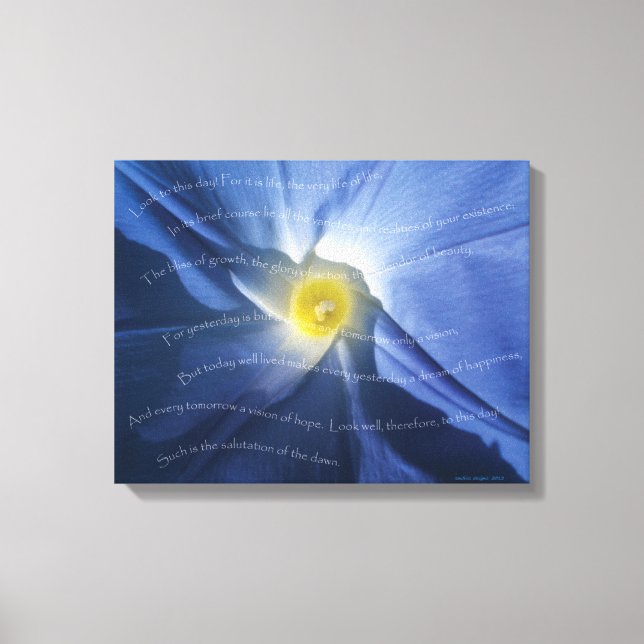 Salutations to the Dawn Canvas Print (Front)