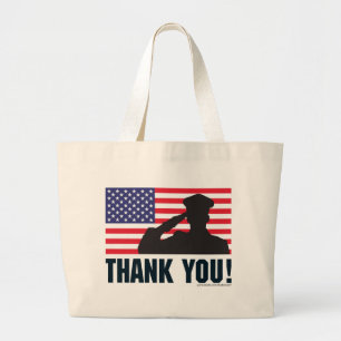 Salute Large Tote Bag