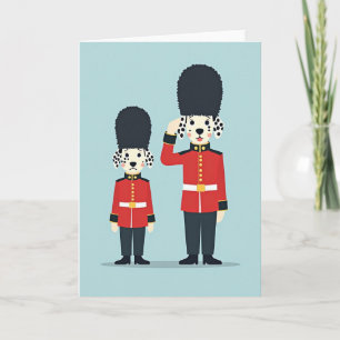 Saluting Dogs Birthday Card