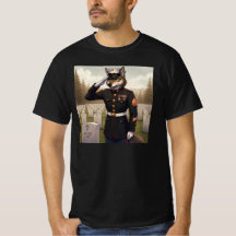 Saluting Marine Corps Wolf