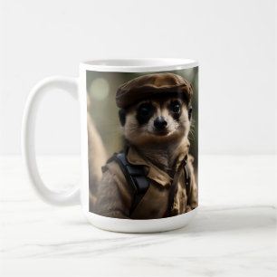 Saluting Silvester the Meerkat: A Veteran's Tale Coffee Mug