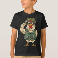 Saluting Soldier Chicken Military Rooster Army For
