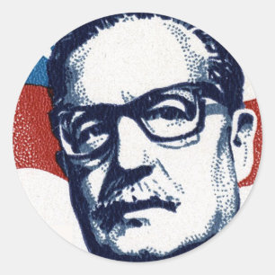 Salvador Allende - Venceremos Classic Round Sticker