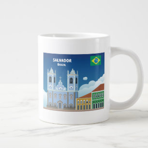 Salvador Brazil Large Coffee Mug
