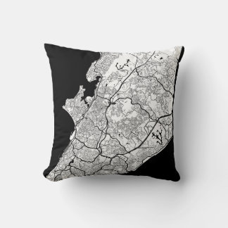 Salvador Brazil Map Cushion