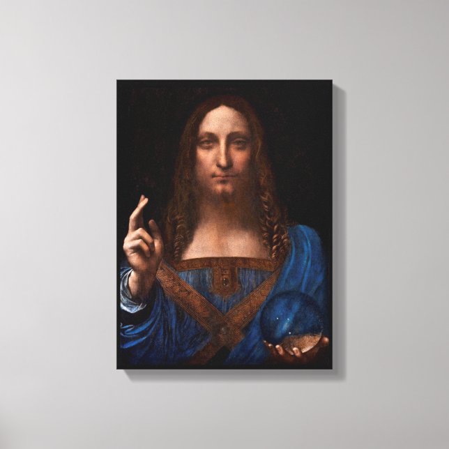 salvador mundi by leonardo da vinci canvas print (Front)