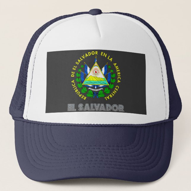 Salvadoran Emblem Trucker Hat (Front)