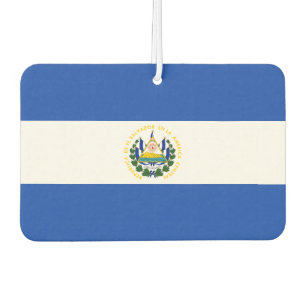 Salvadoran flag car air freshener