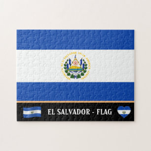 Salvadoran Flag & Salvadoran country / El Salvador Jigsaw Puzzle