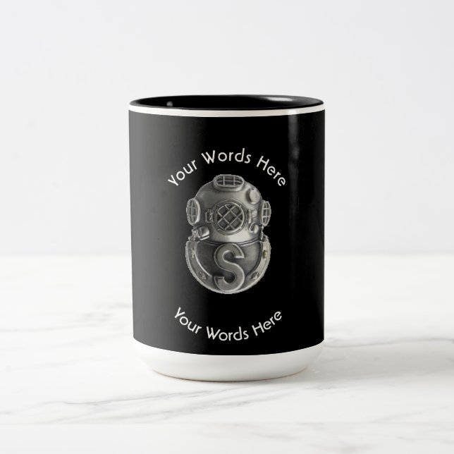 Salvage Diver Two-Tone Coffee Mug (Center)