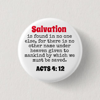 salvation  3 cm round badge