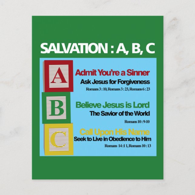 Salvation ABC Flyer (Front)
