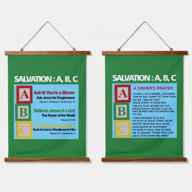 Salvation ABC Hanging Tapestry (Double)