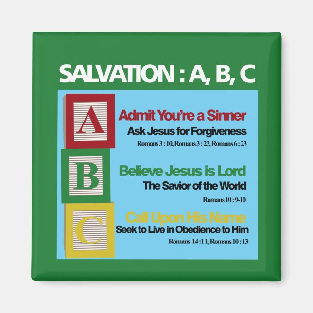 Salvation ABC Magnet (Front)