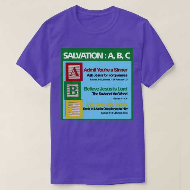 Salvation ABC T-Shirt (Design Front)