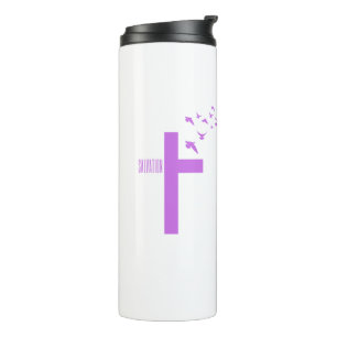 Salvation Cross with Doves Thermal Tumbler