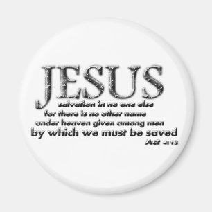 Salvation in JESUS alone Magnet