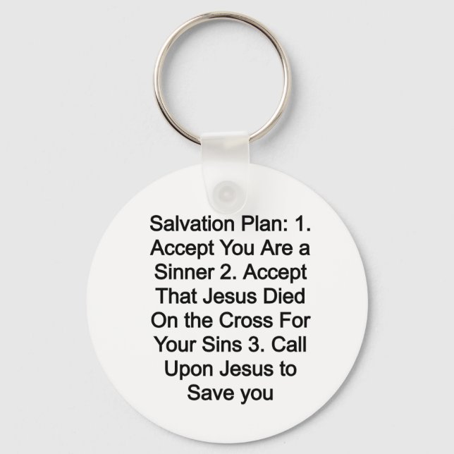 Salvation Plan Key Ring (Front)