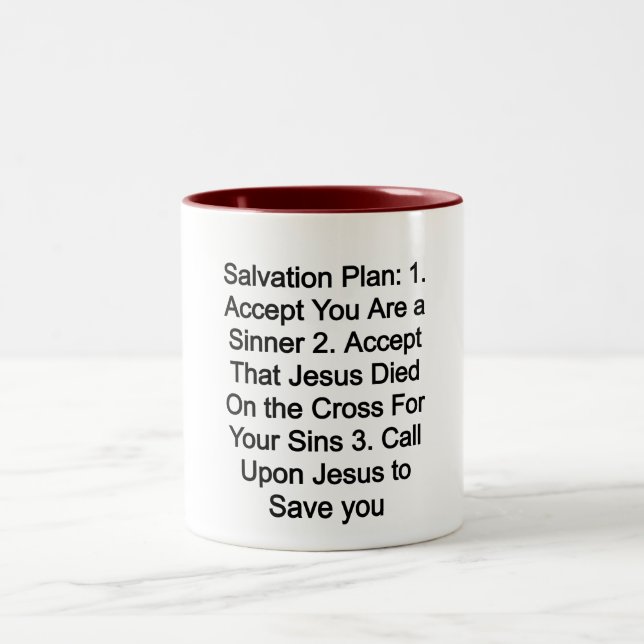 Salvation Plan Two-Tone Coffee Mug (Center)