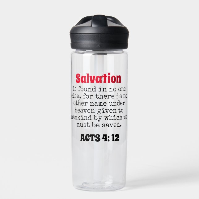 salvation  water bottle (Front)