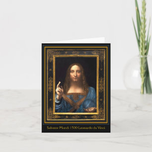 Salvator Mundi 1500 Leonardo da Vinci Card