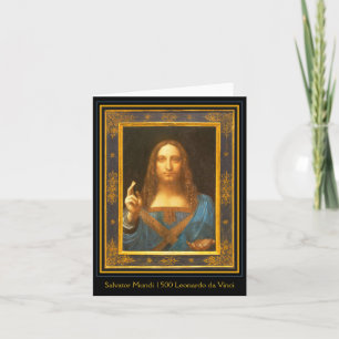 Salvator Mundi by Leonardo da Vinci Card
