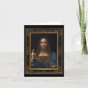 Salvator Mundi by Leonardo da Vinci circa 1500 Card