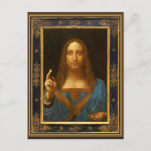 Salvator Mundi by Leonardo da Vinci circa 1500 Postcard