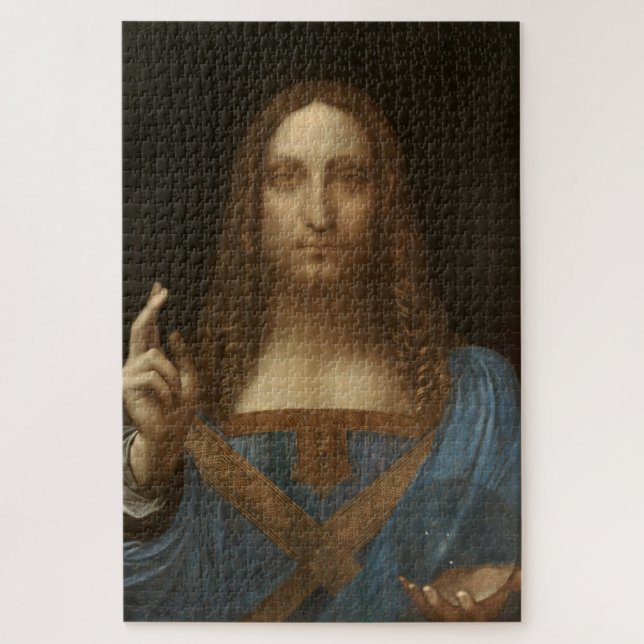 Salvator Mundi (by Leonardo da Vinci) Jigsaw Puzzle (Vertical)