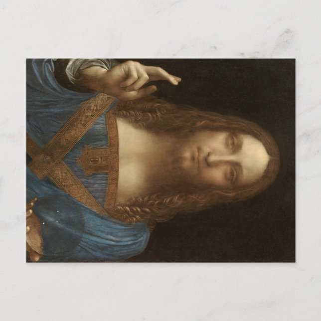 Salvator Mundi by Leonardo da Vinci Postcard (Front)