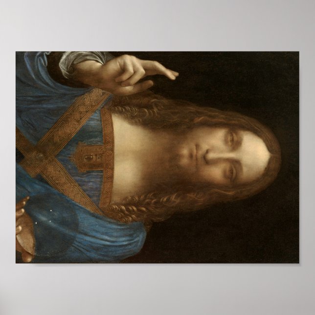 Salvator Mundi by Leonardo da Vinci Poster (Front)
