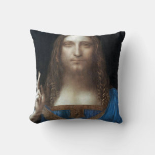 Salvator Mundi, Jesus Christ, Leonardo da Vinci Cushion
