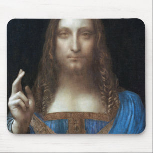 Salvator Mundi, Jesus Christ, Leonardo da Vinci Mouse Mat