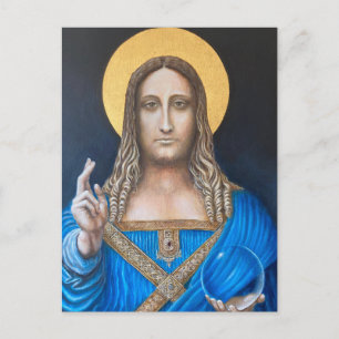 Salvator Mundi  Postcard