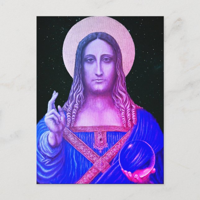 Salvator Mundi  Postcard (Front)