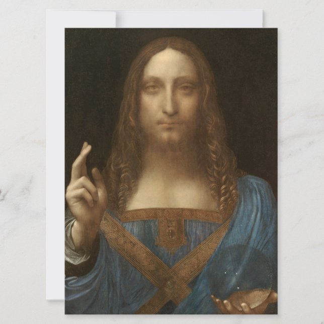 Salvator Mundi (Saviour of the World) (da Vinci) Card (Front)