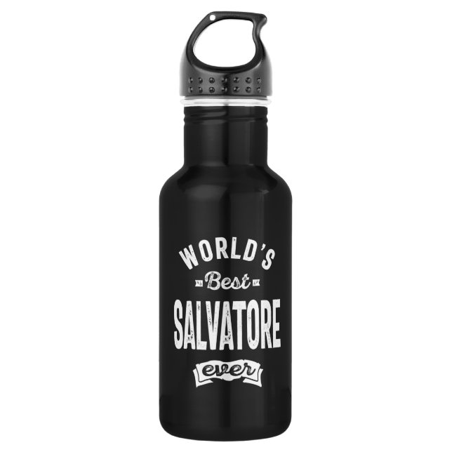 Salvatore Personalised Name Birthday 532 Ml Water Bottle (Front)
