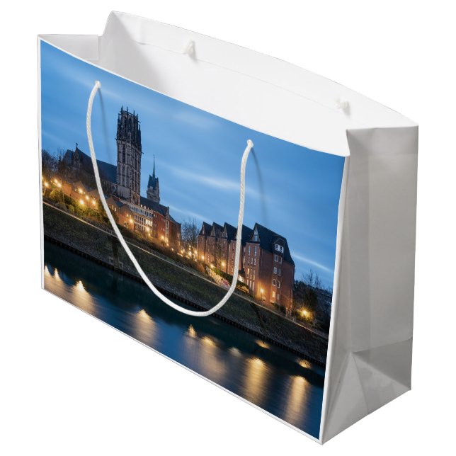 Salvatorkirche Duisburg Large Gift Bag (Back Angled)