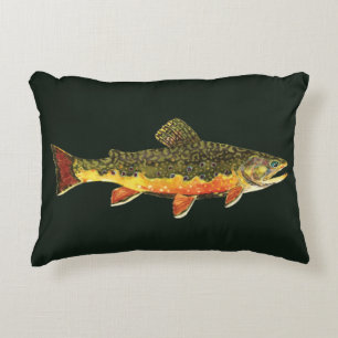 Salvelinus Fontinalis Decorative Cushion