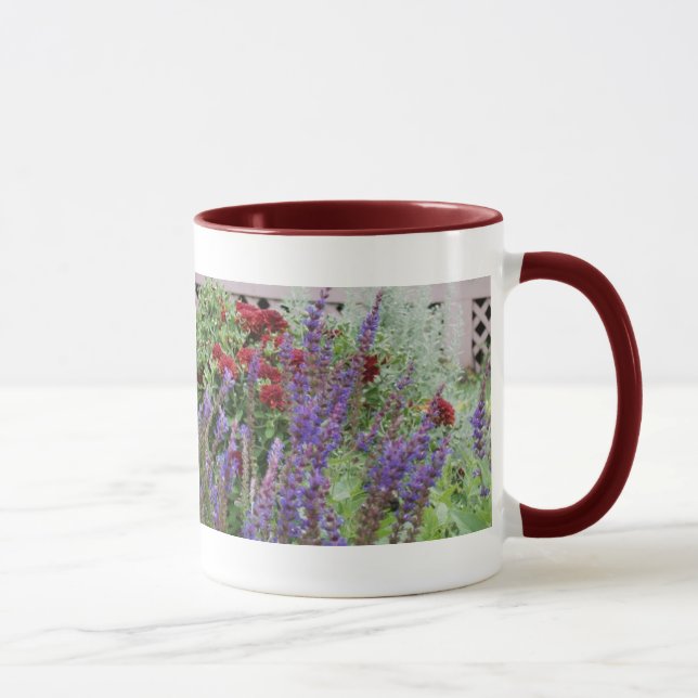salvia and mums 2x pics mug (Right)