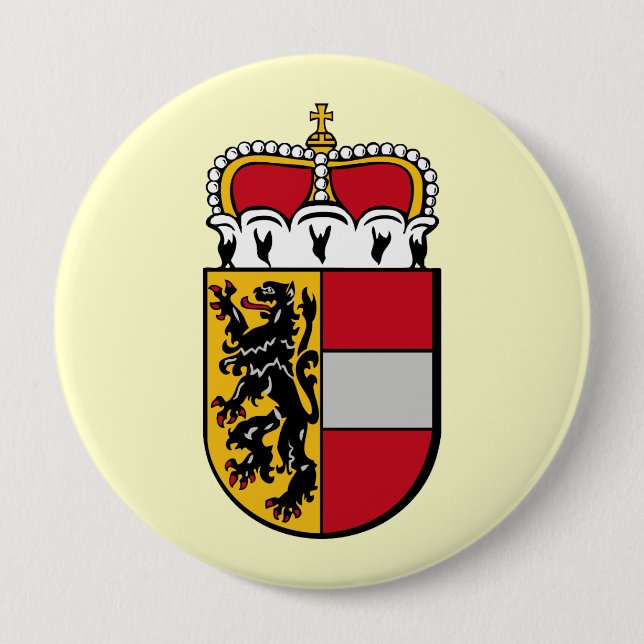 Salzburg, Austria 10 Cm Round Badge (Front)